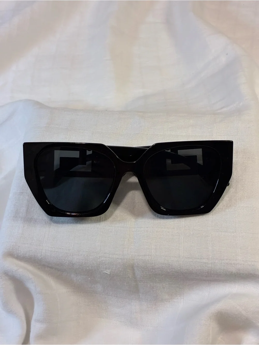 Black Sunglasses with Gold Accent Women's Sunglasses - Picture 5 of 5